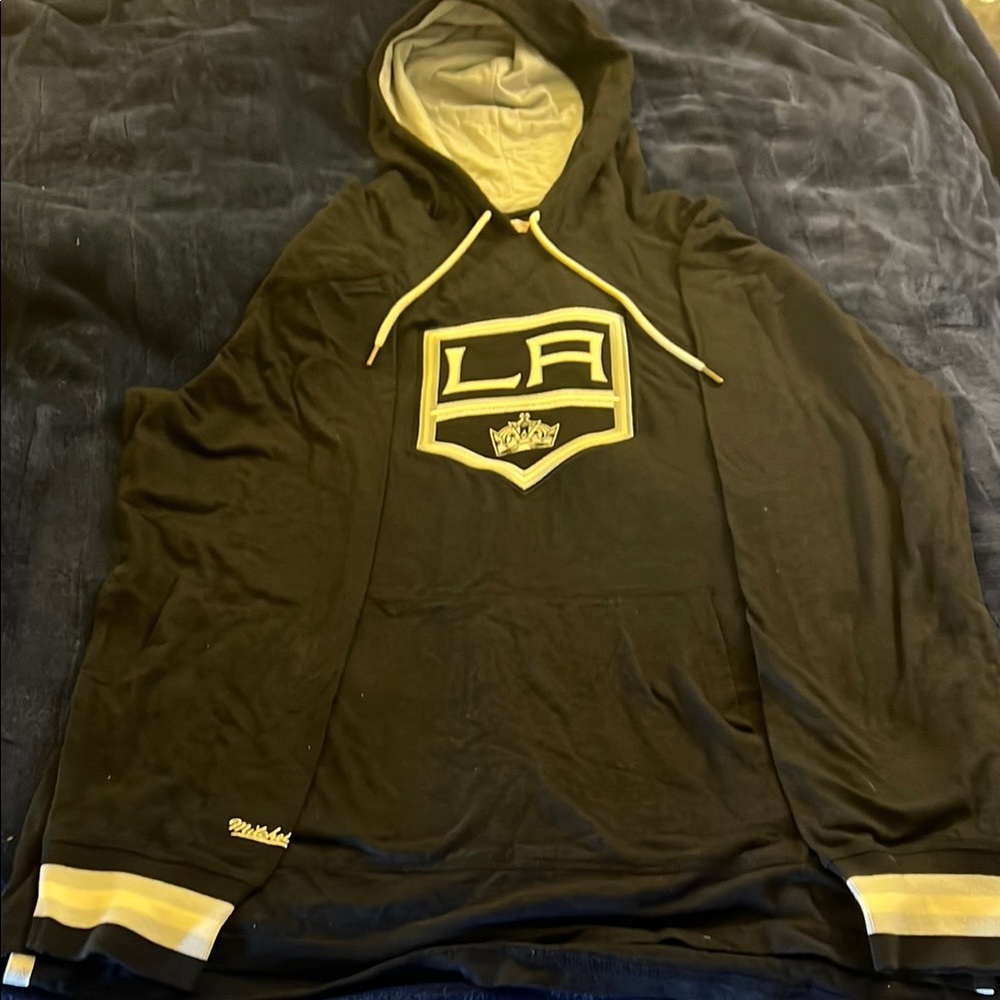 Large Black and Gold LA Hoodie